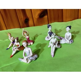 Bomboniera offerta ballerine in resina e porcellana